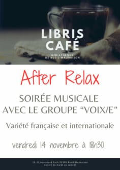After relax : Soirée musicale avec le groupe Voix/e - ANNULÉ