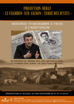 Projection-débat "Le Chambon-sur-Lignon : terre des Justes"