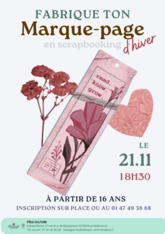 Fabrique ton marque-page d'hiver