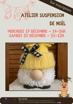 Atelier Suspension de Noël à la ludothèque
