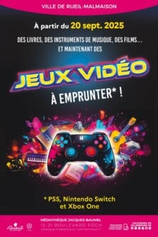 Des livres, des instruments de musique, des films… et maintenant des jeux vidéo à emprunter !