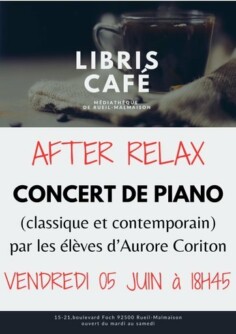 After Relax : Concert de piano par les élèves d&rsquo;Aurore Coriton