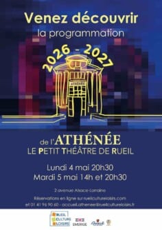 Présentations de saison de l&rsquo;Athénée-le Petit Théâtre de Rueil