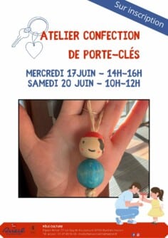 Atelier créatif : confection d&rsquo;un porte-clés (à partir de 3 ans – sur inscription)