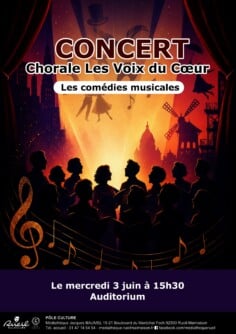 Concert de la chorale Les voies du coeur, sur le thème des comédies musicales